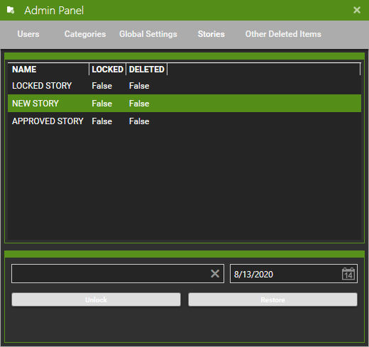 Create/Edit organisation categories for better management.